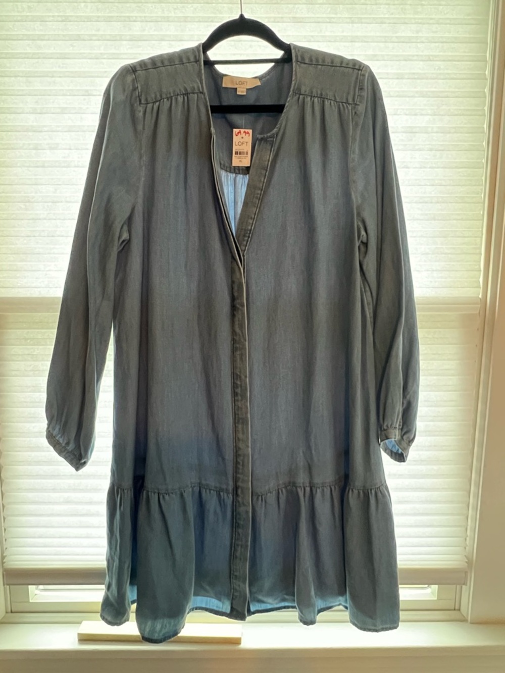 NWT LOFT chambray dress